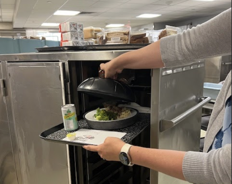 Image of a meal in an industrial kitchen